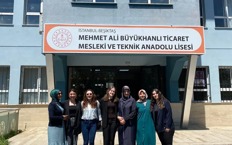 EIG team visiting a vocational and technical high school in Istanbul
